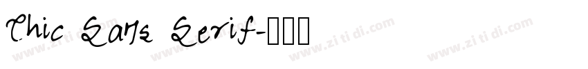 Chic Sans Serif字体转换